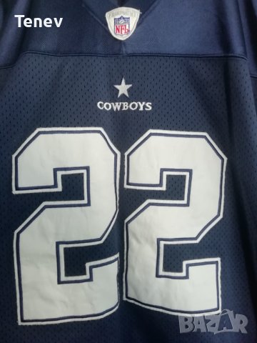 Dallas Cowboys #22 Emmitt Smith Reebok NFL Jersey оригинална тениска фланелка Vintage , снимка 4 - Тениски - 43502582