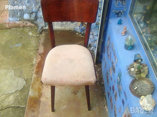 Стар български тапициран стол - много здрав, снимка 3 - Други ценни предмети - 40801033