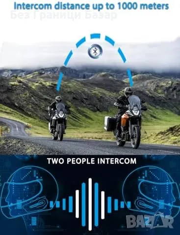 Ново Maxto MX2 Bluetooth хендсфри за каски, водоустойчиво, до 20 часа, снимка 3 - Bluetooth слушалки - 47836626