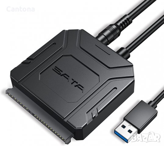 Posugear Sata USB 3.0 към Sata адаптер за 2,5/3,5-инчов HDD/SSD SATA I/II/III адаптер за твърд диск,