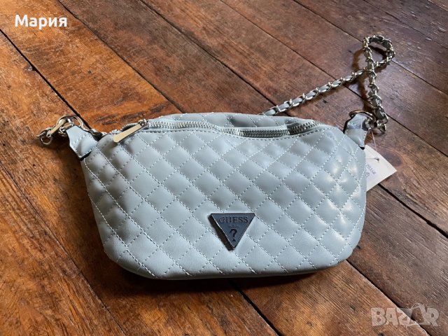 Нова чанта GUESS цвят бледо синьо