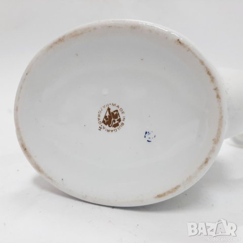 Стара българска порцеланова кана за чай/кафе, чайник (12.3), снимка 9 - Антикварни и старинни предмети - 43834675