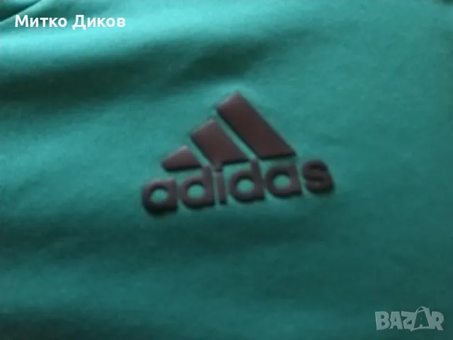 Адидас маркова тениска размер Л отлична зелена маслинено, снимка 6 - Тениски - 48911706