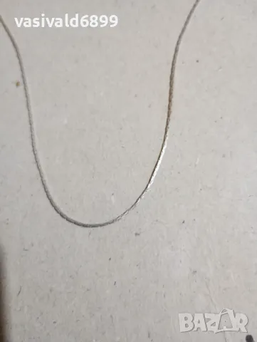 Сребърно синджирче , снимка 3 - Колиета, медальони, синджири - 48231083