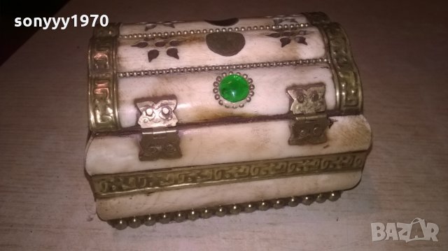 красива екзотична кутия-слонова кост-внос швеицария, снимка 7 - Колекции - 27183405