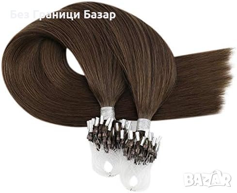 Нова кафява удължаваща естествена коса Треса удължения Прическа 60 см, снимка 9 - Аксесоари за коса - 43982979