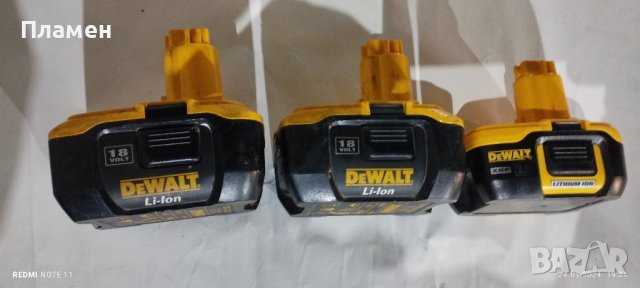 Батерии DEWALT 18v li-ion неработещи, снимка 4 - Винтоверти - 43959413