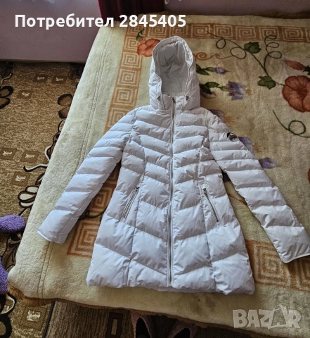 Бяло зимно яке , снимка 2 - Якета - 53236960