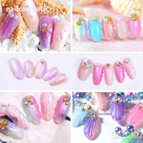Ново! Uv&Led Seashell Gel / гел перлен ефект, снимка 4 - Продукти за маникюр - 28572055