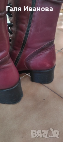 Дамски боти естествена кожа , снимка 2 - Дамски боти - 52266819