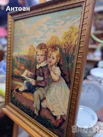 Гоблен - Децата Боудън , снимка 6 - Антикварни и старинни предмети - 48656641