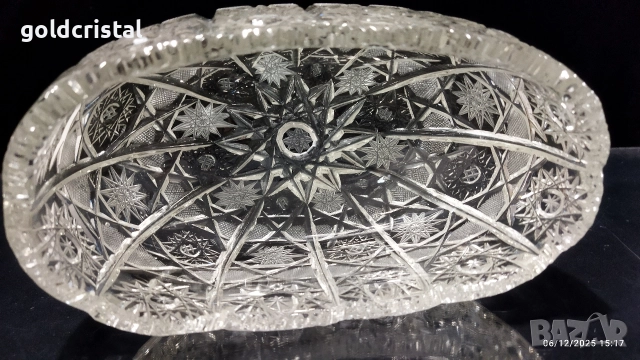 стара кристална купа фруктиера бонбониера , снимка 7 - Антикварни и старинни предмети - 52675100