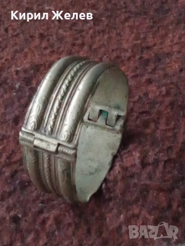 Стара възрожденска гривна сребърна 53781, снимка 4 - Антикварни и старинни предмети - 53477267