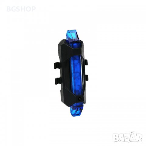 Светлоотразител за Велосипед , колело LED - USB Стоп , Фенер - Blue, снимка 4 - Аксесоари за велосипеди - 39367729