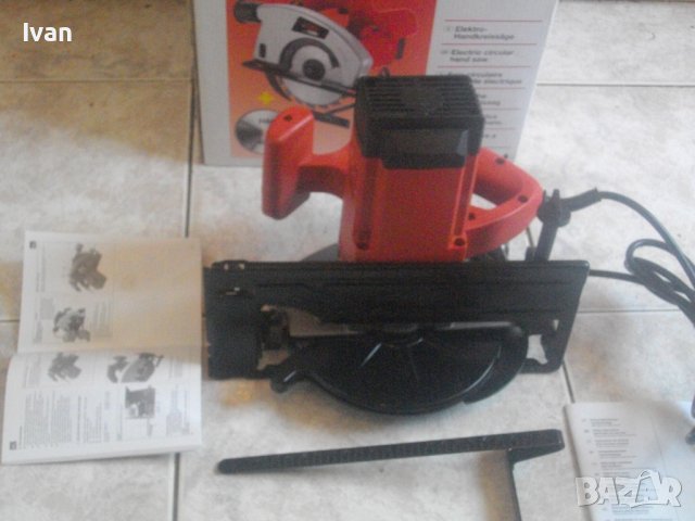 Нов 1200 Вата Немски Ръчен Циркуляр-ф160мм-Реже 55 мм-ProWork PHS1200-С Линеал, снимка 12 - Други инструменти - 37479303