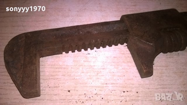 АНТИК-стар раздвижен ключ-антика-внос швеицария 25х6см, снимка 4 - Ключове - 26646611