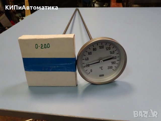 биметален термометър Wika thermometer ф100mm, 0/+200°C, L-650mm, снимка 9 - Резервни части за машини - 37084357