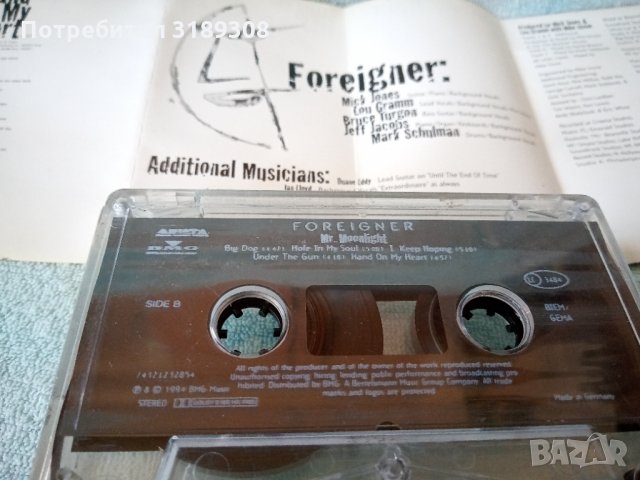 Foreigner - Mr. Moonlight, снимка 4 - Аудио касети - 35295663