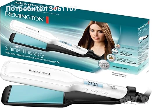 Преса за коса Remington Shine Therapy S8550 Керамична 150-230 C, снимка 7 - Други - 53378011