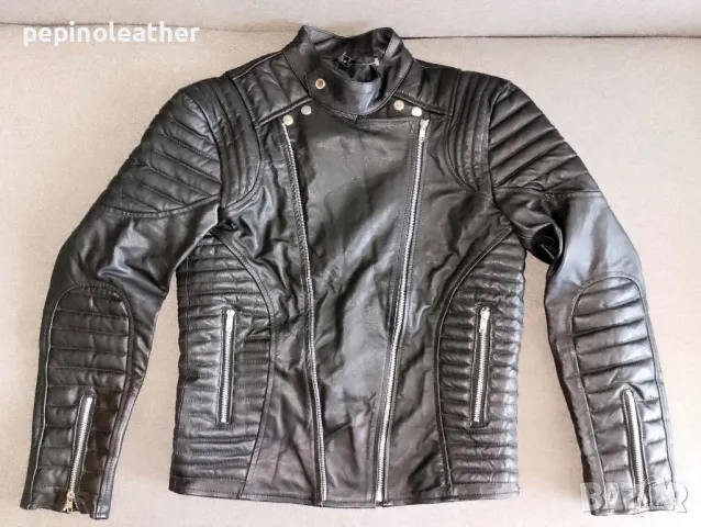 Кожено МОТО байкърско яке със и без протектори, разни номера, 50-180 лв, снимка 14 - Якета - 8857477