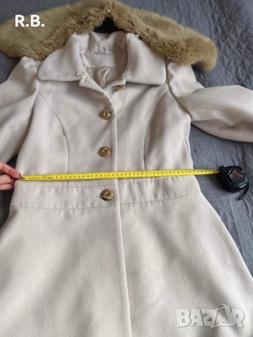 Бежево палто Radeks, размер М, снимка 11 - Палта, манта - 38896210