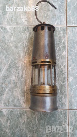 Стара френска Миньорска лампа Бакарат, снимка 1