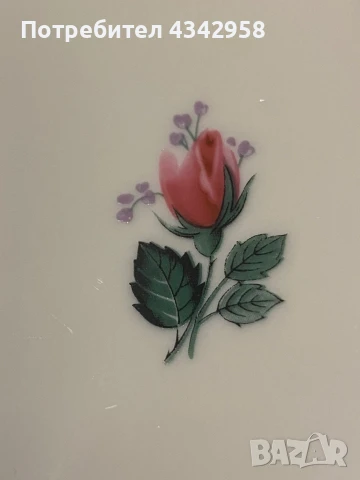 J. Kronester .Bavaria. 1950-1969г. Порцеланова чиния., снимка 4 - Антикварни и старинни предмети - 50608398