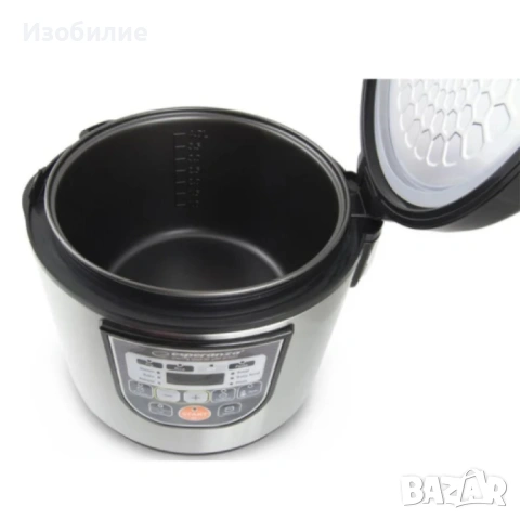 Мултикукър Esperanza, 860W, 5 литра, 11 Програми, Инокс, 2 ГОДИНИ ГАРАНЦИЯ, снимка 6 - Мултикукъри - 53029274