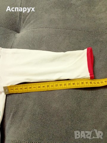 Бебешка памучна коледна с копчета пижама за деца 6-9 месеца, снимка 4 - Бебешки пижами - 43243892