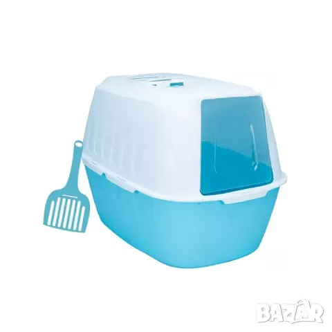 Затворена котешка тоалетна с лопатка. Закрита тоалетна за котки. Съд за котешка тоалетна., снимка 4 - За котки - 38844283