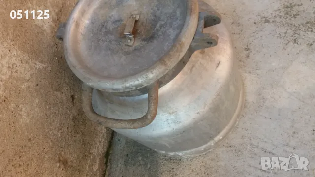 алуминиев гюм за мляко с капак 25 литра, снимка 5 - Други стоки за животни - 48523668