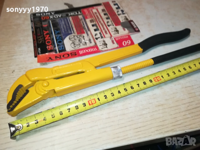 ТРЪБЕН КЛЮЧ 30СМ ЖЪЛТ 1010251711, снимка 3 - Други инструменти - 52011069