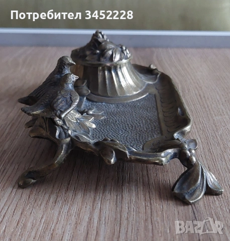мастилница Франция винтидж бронз за ценители , снимка 8 - Антикварни и старинни предмети - 53054674