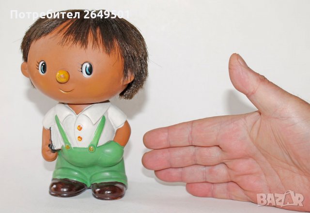 Японска 18 см. Japan гумена играчка кукла 1980те, снимка 3 - Колекции - 33585830