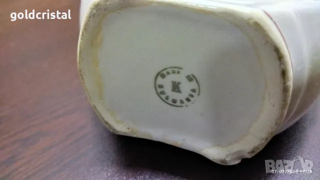 стар български порцелан каничка бърдуче за ракия , снимка 5 - Антикварни и старинни предмети - 48922818