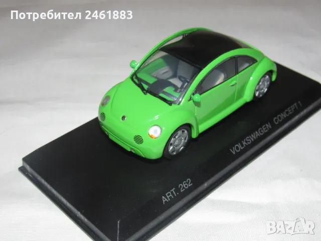 1/43 Detail Cars Platinium VW Volkswagen New Beetle метална колекционерска количка, снимка 3 - Колекции - 50058401