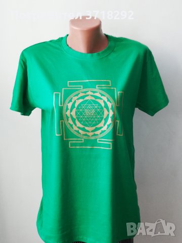 Йога-тениски с Шри Янтра, снимка 9 - Тениски - 40533836