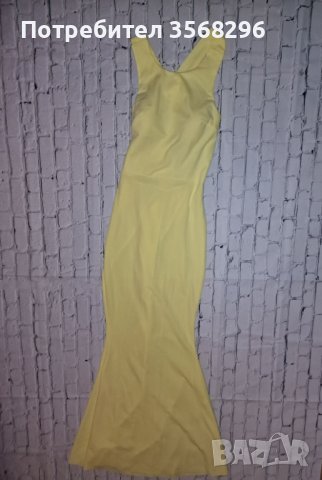 Нова официална рокля в лимонено жълт цвят, снимка 1