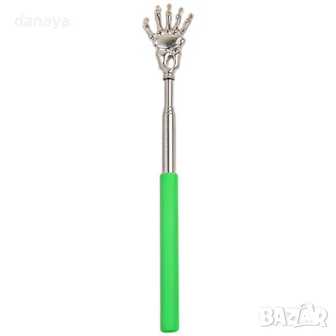 5849 Чесалка за гръб масажор с телескопична дръжка Ръчичка череп, снимка 5 - Други - 49965624