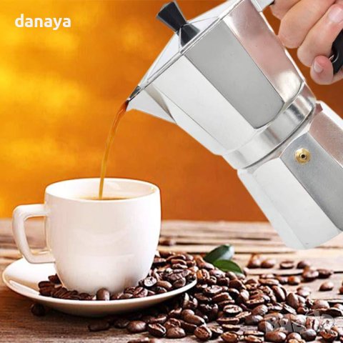 3740 Малка кафеварка за еспресо кафе, 150 мл, снимка 4 - Кафемашини - 40795027