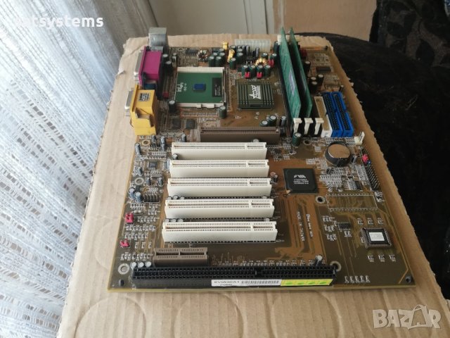 Дънна платка Acorp 6VIA90A1 Socket 370 CPU+FAN+RAM, снимка 3 - Дънни платки - 43603680