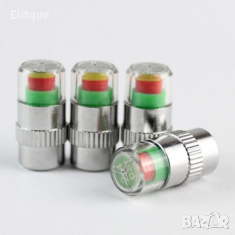 Манометър-капачка  за налягането в гумите на превозното средство, снимка 14 - Други стоки за дома - 52902660