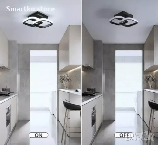 LED плафониера с 2 пръстена, снимка 2 - Лед осветление - 47534147
