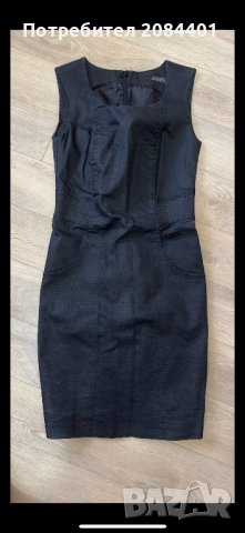 Eлегантна черна рокля ЮНОНА М размер 