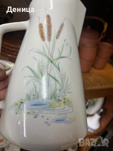 Изида от 1966 с най-рядко срещаната кана  Страхотен ретро модел и рядка декорация Размер-23/16 см , снимка 6 - Други - 52844168