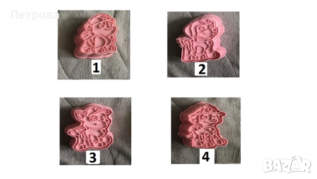 Резци за фондан и сладки – Пес патрул