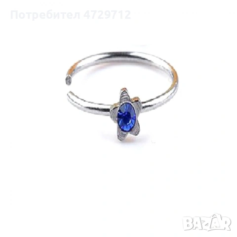 Обици за поставяне на носа с цирконий, снимка 11 - Обеци - 53498277