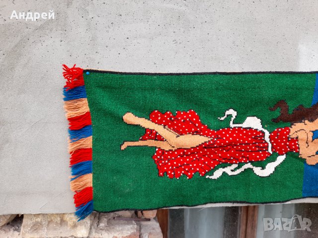 Старинен ковьор,покривка за стена #81, снимка 2 - Антикварни и старинни предмети - 32759814