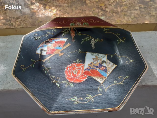Стар порцелан колекционерска чиния AITO CHINA Япония, снимка 2 - Антикварни и старинни предмети - 38439953