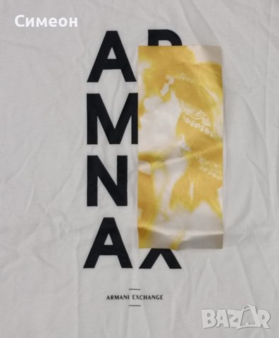 Armani Exchange T-Shirt оригинална тениска 2XL памучна фланелка, снимка 4 - Тениски - 43924991